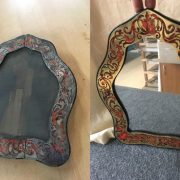Avant / après la restauration d'un miroir